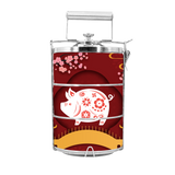 BDARI Tiffin Carrier - Zodiac Garden - Pig (Nationwide Delivery)