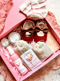 Post Natal Red Gift Set for Mommy & Baby Girl (Klang Valley Delivery Only)