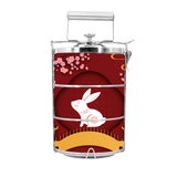 BDARI Tiffin Carrier - Zodiac Garden - Rabbit (Nationwide Delivery)