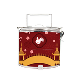 BDARI Tiffin Carrier - Zodiac Garden - Rooster (Nationwide Delivery)