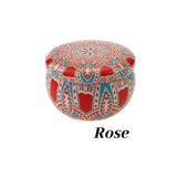 Rose Scented Candle Tin Aromatherapy Soy Wax Essential Oil Candle