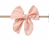 Add-On Embroidered Baby Bow Headbands - Set of Three