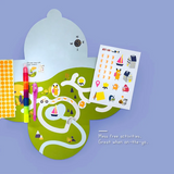 Unique Story & Activity Book Bundles by Atom & the Dot - Glow in the Dark, Reading, Tracing & Colouring (Nationwide Delivery)