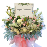 Tender Memories Condolence Sympathy Flower Stand (Klang Valley Delivery Only)