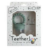 Baby Essentials Gift Set – Pacifiers & Clip, Food Feeder & Montessori Rattle Ball (Nationwide Delivery)