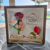 TTEEN GIFT Crochet Flower 3D Frame 编制花开业相框生日礼物送礼