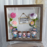 TTEEN GIFT Crochet Flower 3D Frame 编制花开业相框生日礼物送礼