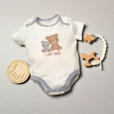 Angeliz Memory Swaddle Bear Baby Hamper Set 9 Pcs- Grey ( Klang Valley Delivery Only)