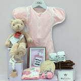 Angeliz Memory Swaddle Bear Baby Hamper Set 9 Pcs- Pink ( Klang Valley Delivery Only)