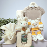 Angeliz Wishing Balloon Lucky Bunny Baby Hamper Set 11 Pcs-Neutral ( Nationwide Delivery)