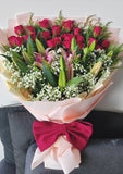 Jumbo flowers bouquet roses and lily September promo (Klang Valley Delivery)