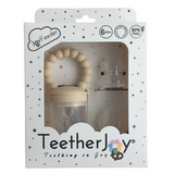 Baby Essentials Gift Set – Pacifiers & Clip, Food Feeder & Montessori Rattle Ball (Nationwide Delivery)