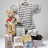 Angeliz Memory Swaddle Bear Baby Hamper Set 9 Pcs- Grey ( Nationwide Delivery)