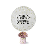 Sparkling Happy Anniversary Confetti Balloon Ferraro Rocher Chocolate Flower Box