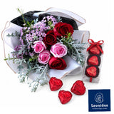 Leonidas Love Posy – Heart Chocolates & Roses