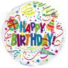 18inch Helium Balloon with Happy Birthday Text