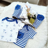 Angeliz Pa&Ma Bunny Toothbox Memory Basket 8pcs Set - Blue (Klang Valley Delivery)