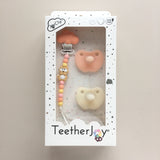 Baby Essentials Gift Set – Pacifiers & Clip, Food Feeder & Montessori Rattle Ball (Nationwide Delivery)