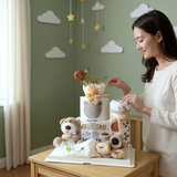 Angeliz Little Bear Blanket & Comforter Set 11pcs-Neutral (Nationwide Delivery)
