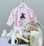 Angeliz Mini Cart Grooming Bunny Set 9 Pcs- Pink ( Nationwide Delivery)