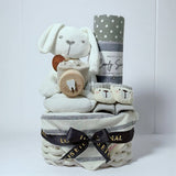 Angeliz Pa&Ma Bunny Toothbox Memory Basket 8pcs Set - Neutral (Nationwide Delivery)