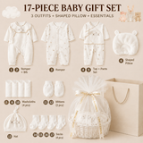 Unisex Newborn Baby Gift Hamper | 17-Piece Baby Gift Set | 100 Days/Full Moon (Nationwide Delivery)
