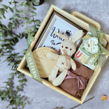 Angeliz Baby Welcome To The World Wooden Box Set- 9 Pcs Neutral (Klang Valley Delivery)