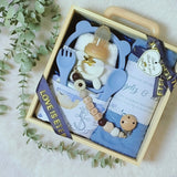 Angeliz First Meal Feeding Wooden Set 10pcs - Navy (Klang Valley Delivery)