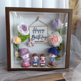 TTEEN GIFT Crochet Flower 3D Frame 编制花开业相框生日礼物送礼