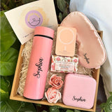 Personalised Smart Temperature Thermos Bottle with magnetic Powerbank & Jewellery Box  (Nationwide Delivery)