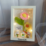 TTEEN GIFT Crochet Flower 3D Frame 编制花开业相框生日礼物送礼