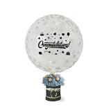 Sparkling Congrats Confetti Balloon Ferraro Rocher Chocolate Flower Box