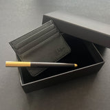 PU Set - Compact Card Wallet & Wooden Pen - Father's Day Flowers & Gifts 2026
