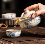Sipping Serenity Tea Set (Dark Green & Orange) *Klang Valley Delivery Only*