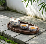 Sipping Serenity Tea Set (Dark Green & Orange) *Klang Valley Delivery Only*