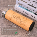 Personalized Smart Bamboo Thermal Flask with Gift Box (Nationwide Free Delivery) - Valentine's Day Flowers & Gifts 2026