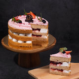 Strawberry Victoria Vegan Naked Cake (Klang Valley Delivery Only)