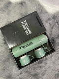 500ml Vacuum Flask Set 304 Stainless Steel Thermos Flask Bottle Cup Gift Set (Klang Valley Delivery)