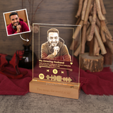 Personalised Wireless Spotify Maple Wooden LED Night Lamp