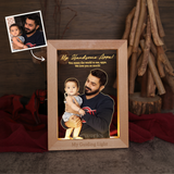 Personalized Maple Wood Photo Printing Frame Night Light (Nationwide Delivery)