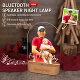 Arch Bluetooth Speaker Maple Wooden RGB LED Night Lamp (Full Color)