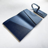 Personalised Minimalist PU Travel Set - Passport Holder + Luggage Tag - Father's Day Flowers & Gifts 2026