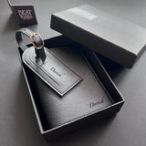 Personalised Minimalist PU Travel Set - Passport Holder + Luggage Tag - Father's Day Flowers & Gifts 2026