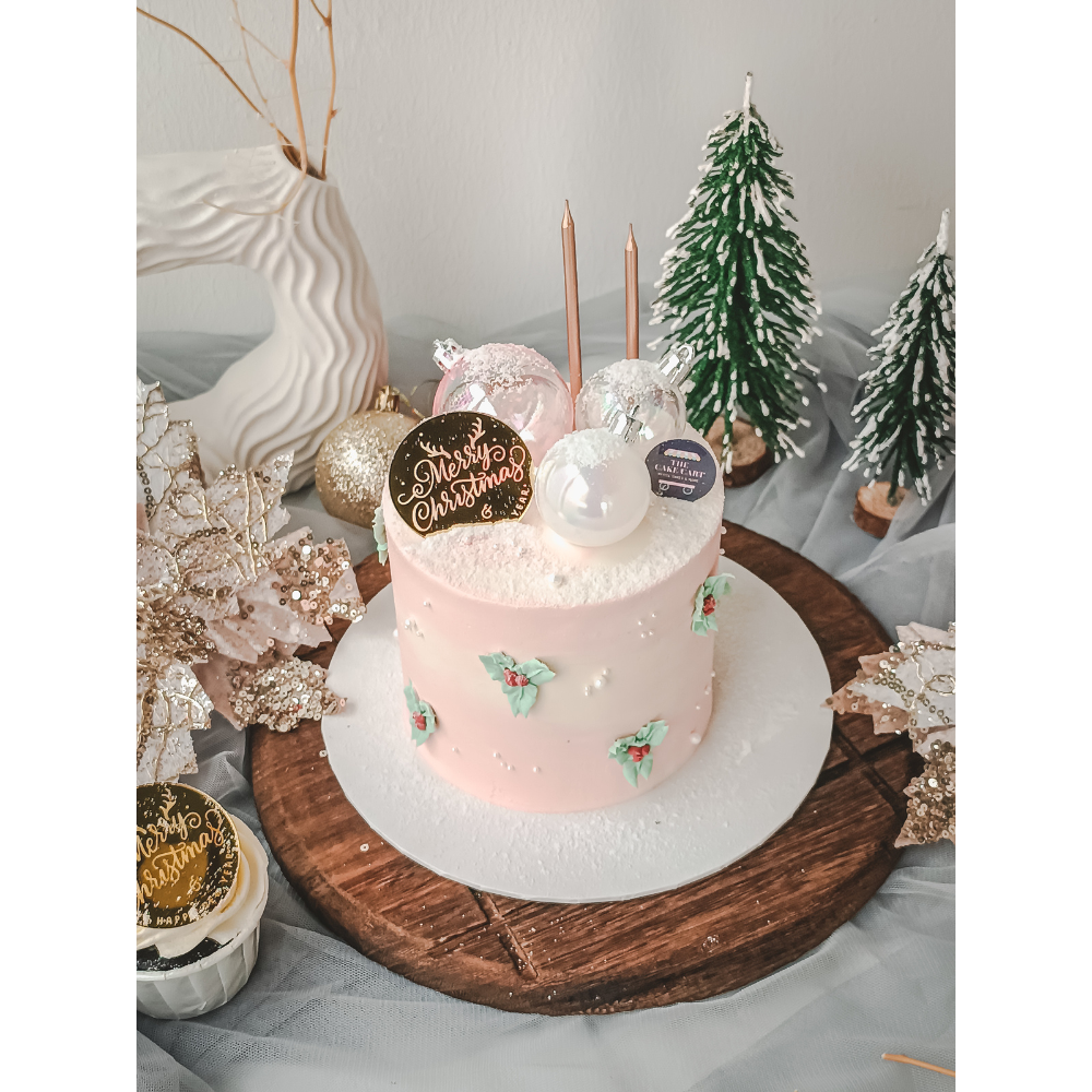 Pinkmas Cake Christmas 2023 | Snowy Pinkmas Cake (Klang Valley Delivery) | Giftr ...