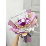 'Mother's Day 2024' Simple Purple Soap Roses Bouquet (Ipoh Delivery Only)