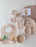 Little Dino 🦖 | Baby Silicon Cutlery Set (Nationwide Delivery)