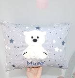 Personalised Pillow - Polar Bear (Nationwide Delivery)