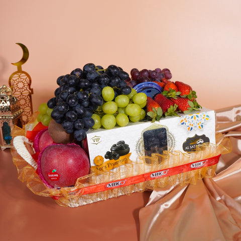 Raya 2026 - Lebaran Aidilfitri Fruit Basket Hamper (11 types of fruits) - Hari Raya Hampers & Gifts 2026