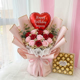 Soap Flower Bouquet & Ferrero Rocher (Penang Delivery Only)