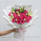 Fresh Rose Mix Lily Bouquet (Penang Delivery Only)